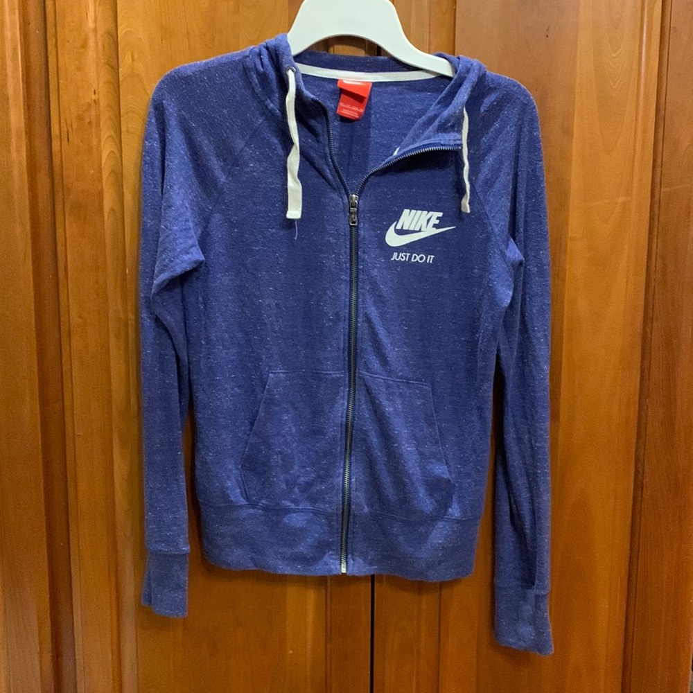 Nike zippered hoodie.